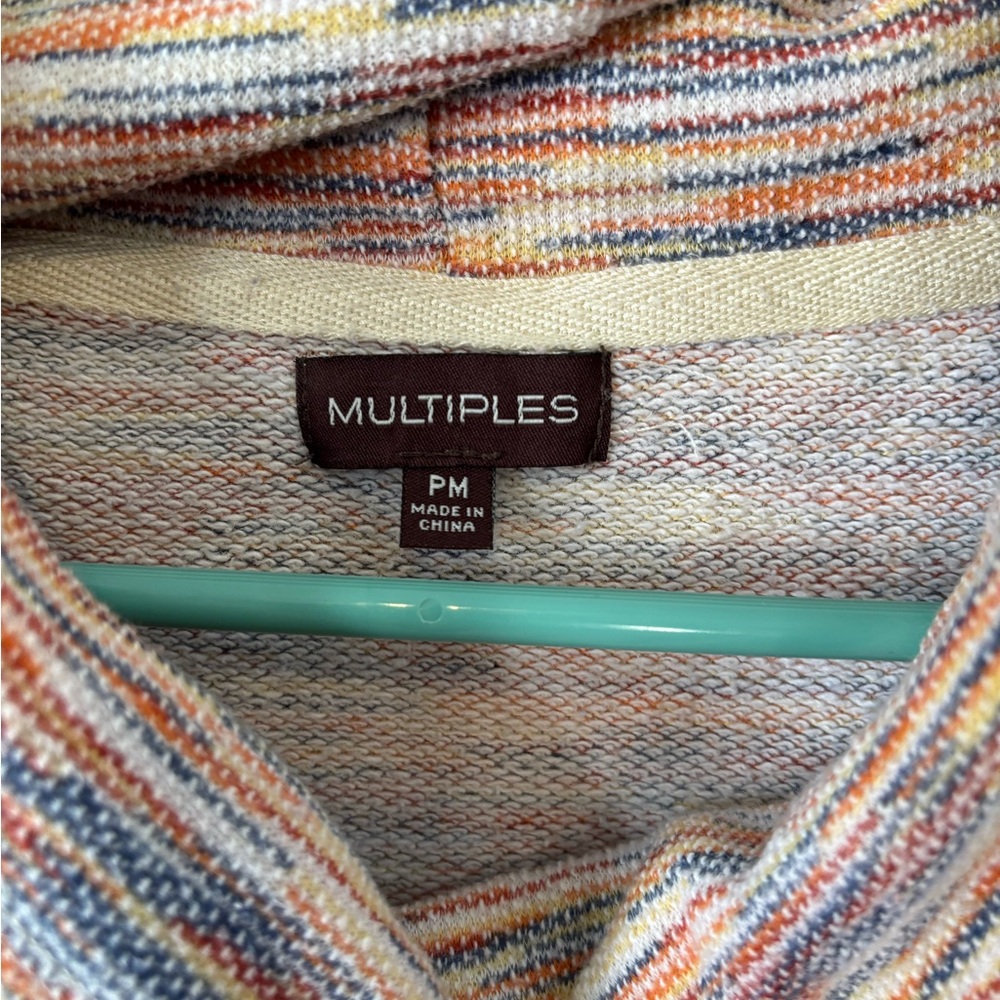 Multiples Multicolor Lightweight Cowl Neck 3/4 Sl… - image 3